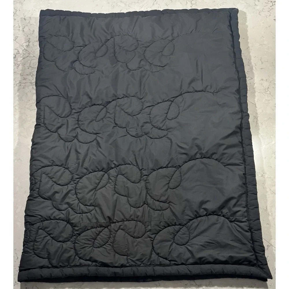 Vintage Sturgis Budweiser 2003 Quilted Blanket Throw Comforter Black 70x46